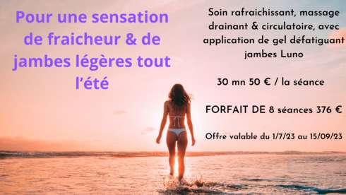 Soin bien-être Soin rafraichissant jambes pour tout l'été 